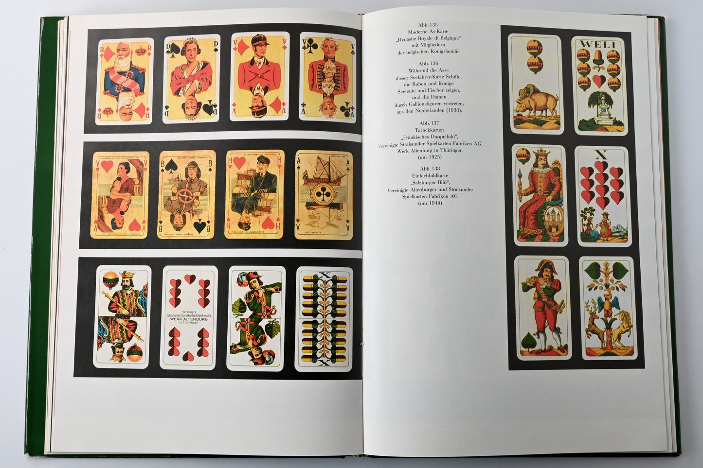 Spielkarten Buch DDR – „Rund um die Spielkarte“, Nachschlagewerk & Ratgeber, Hardcover, Einzelstück – 1980er Jahre