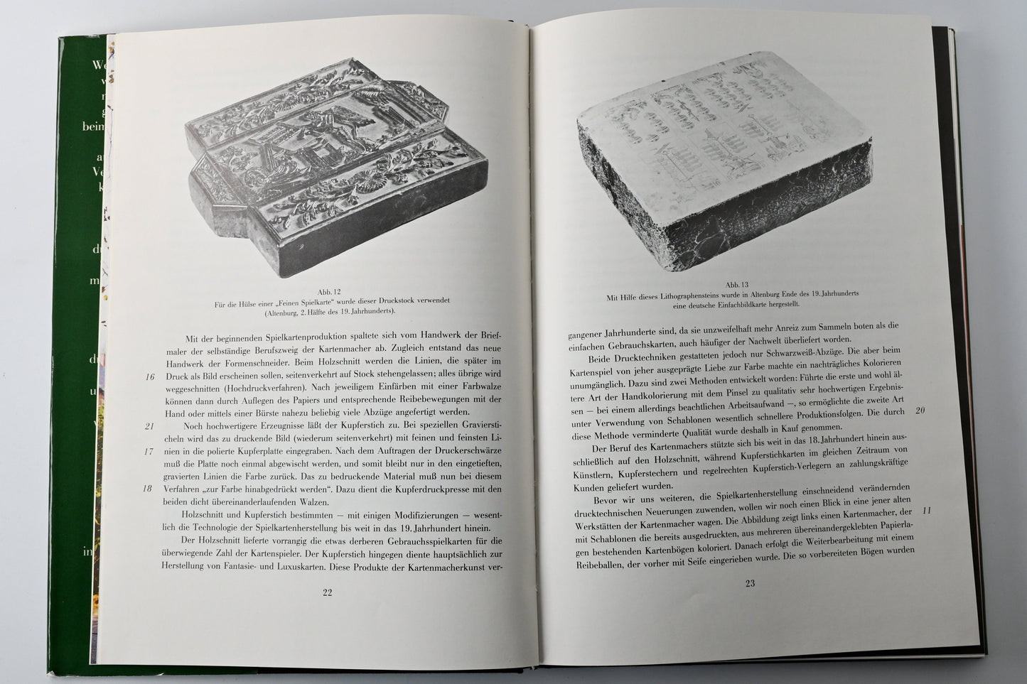 Spielkarten Buch DDR – „Rund um die Spielkarte“, Nachschlagewerk & Ratgeber, Hardcover, Einzelstück – 1980er Jahre