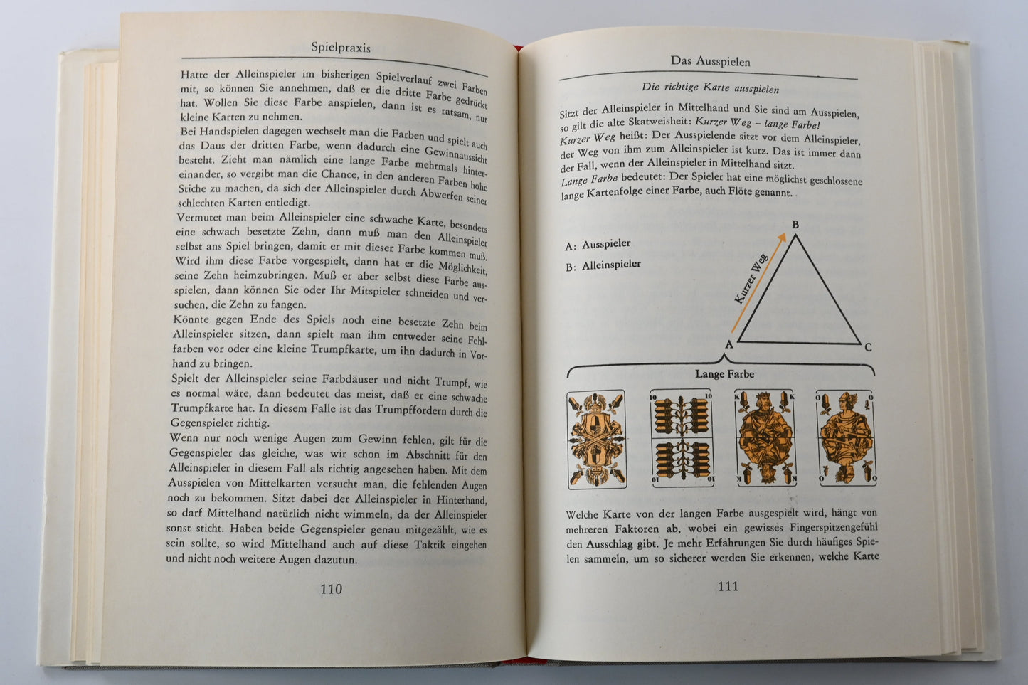 Skat Book, Rules for Beginners and Advanced Players, German and French Suits, Original Edition – 1980s