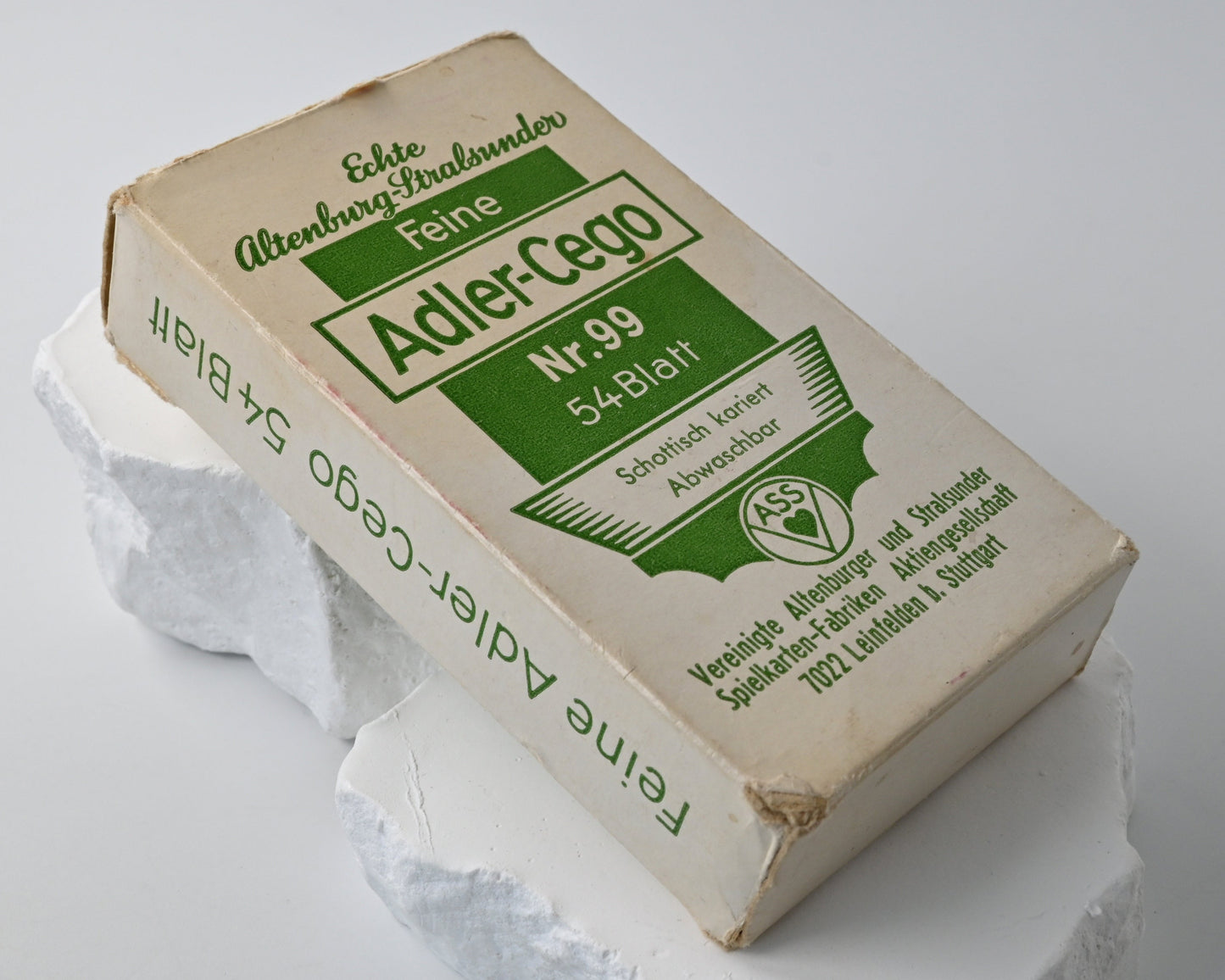 Adler-Cego Nr. 99, ASS Altenburger Cego mit Tiertarock-Motiven, 54 Blatt, Einzelstück – 1960er Jahre