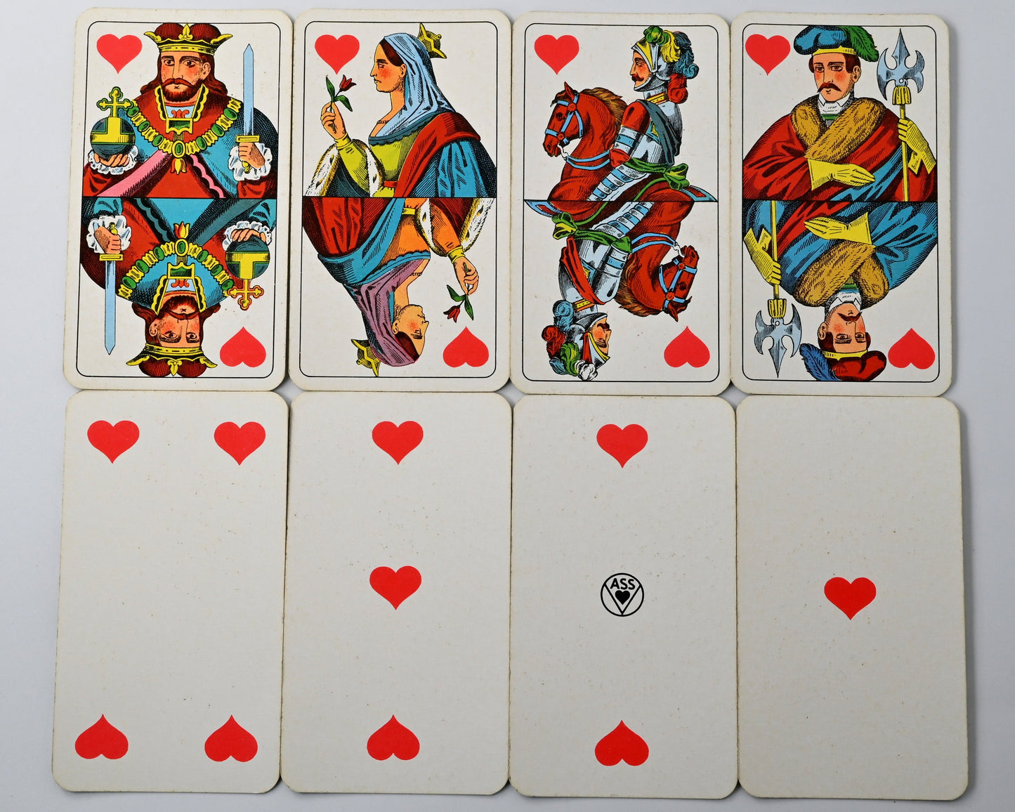 Adler-Cego Nr. 99, ASS Altenburger Cego mit Tiertarock-Motiven, 54 Blatt, Einzelstück – 1960er Jahre