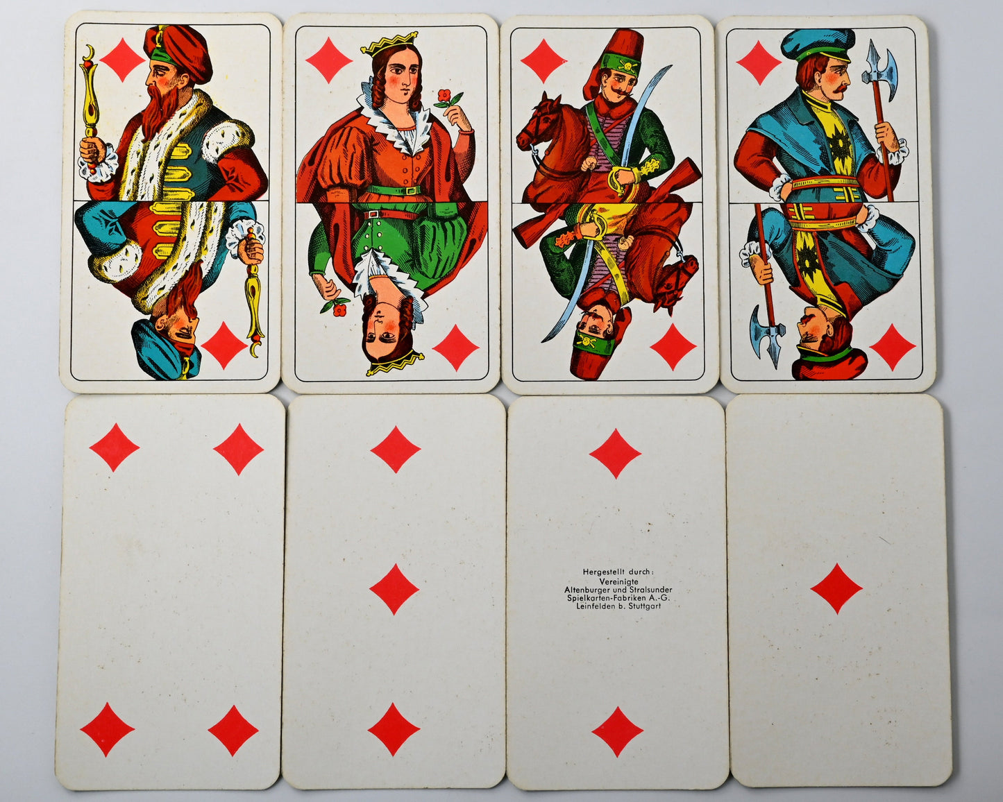 Adler-Cego Nr. 99, ASS Altenburger Cego mit Tiertarock-Motiven, 54 Blatt, Einzelstück – 1960er Jahre