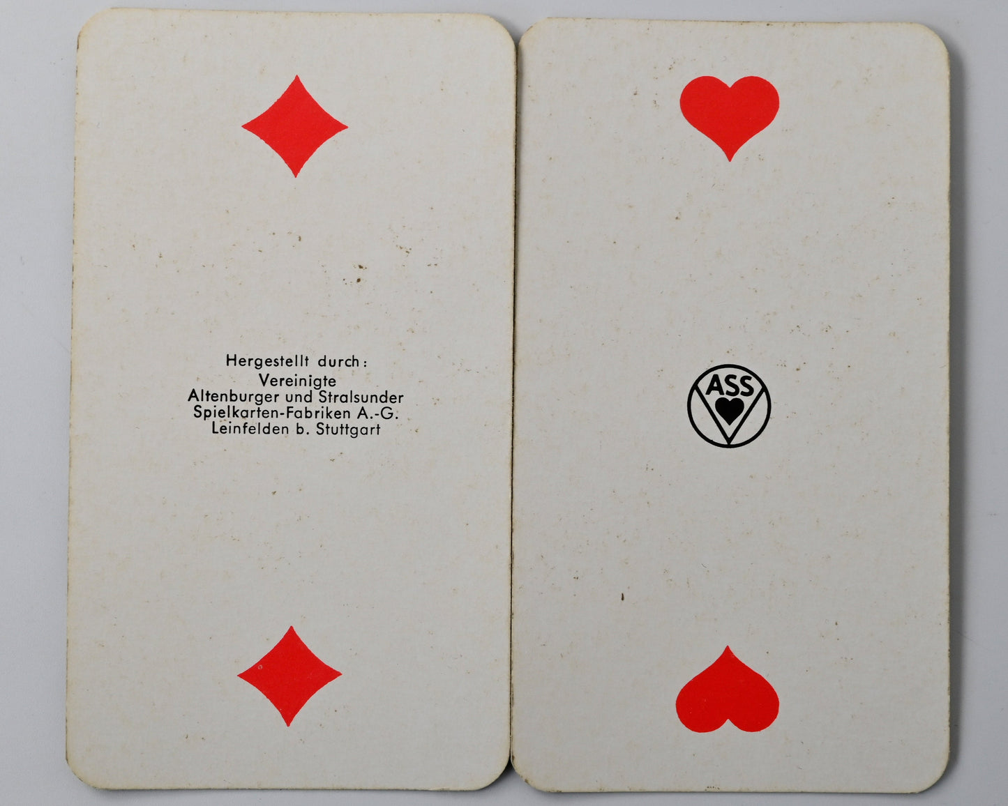 Adler-Cego Nr. 99, ASS Altenburger Cego mit Tiertarock-Motiven, 54 Blatt, Einzelstück – 1960er Jahre