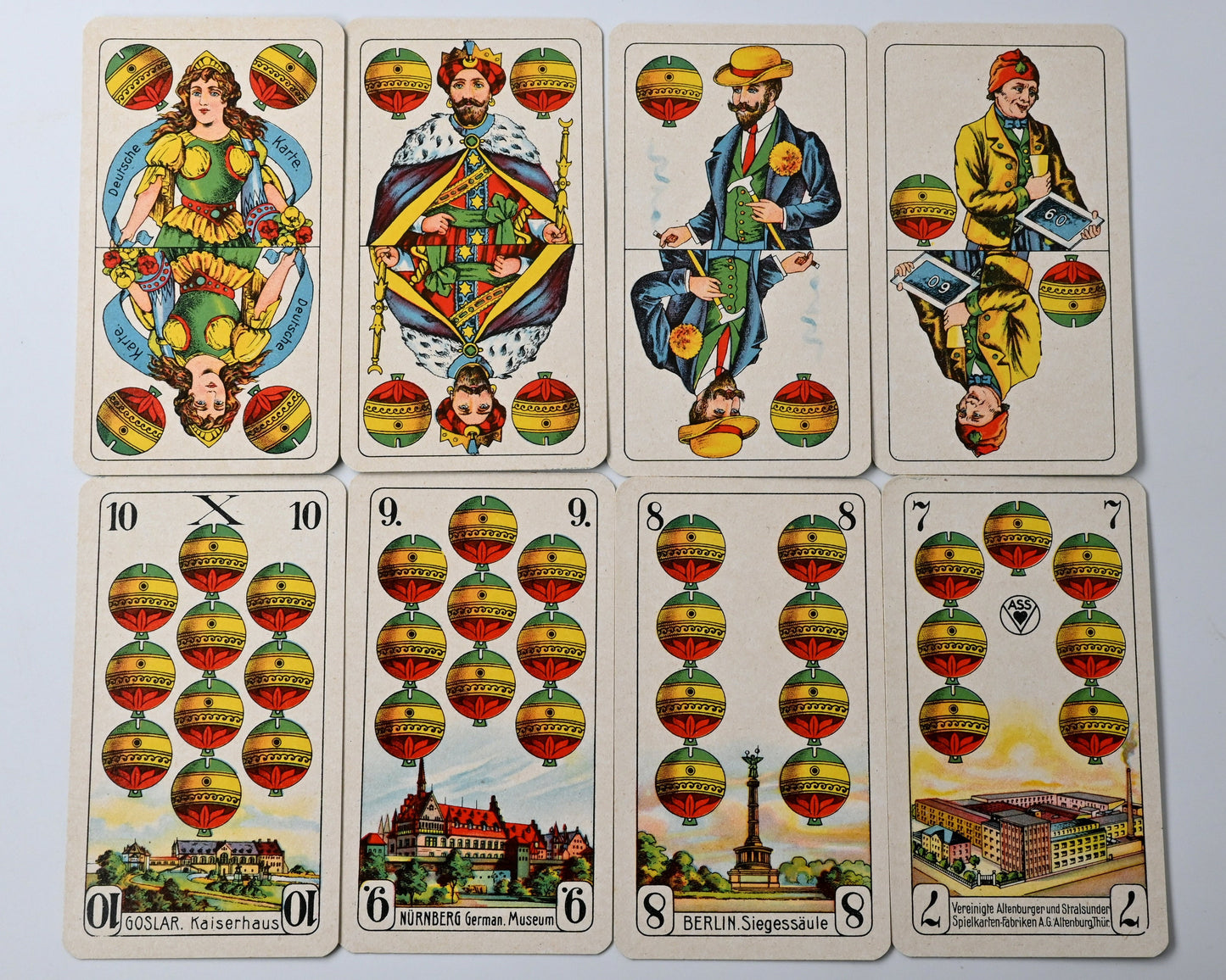 Skat Playing Cards, Skat No. 620, Altenburger Playing Cards, Prussian Pattern, German Suits, Collectible Deck, 1940s