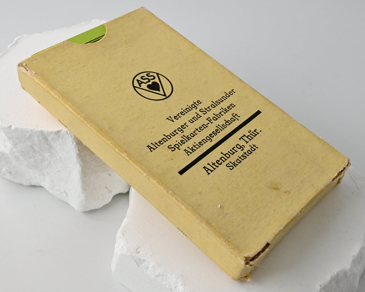 Altenburger Kongress-Karte, Skatspiel mit Goldecken, Sächsisches Bild / Berliner Bild, VASS Altenburg, Einzelstück, 1930er Jahre