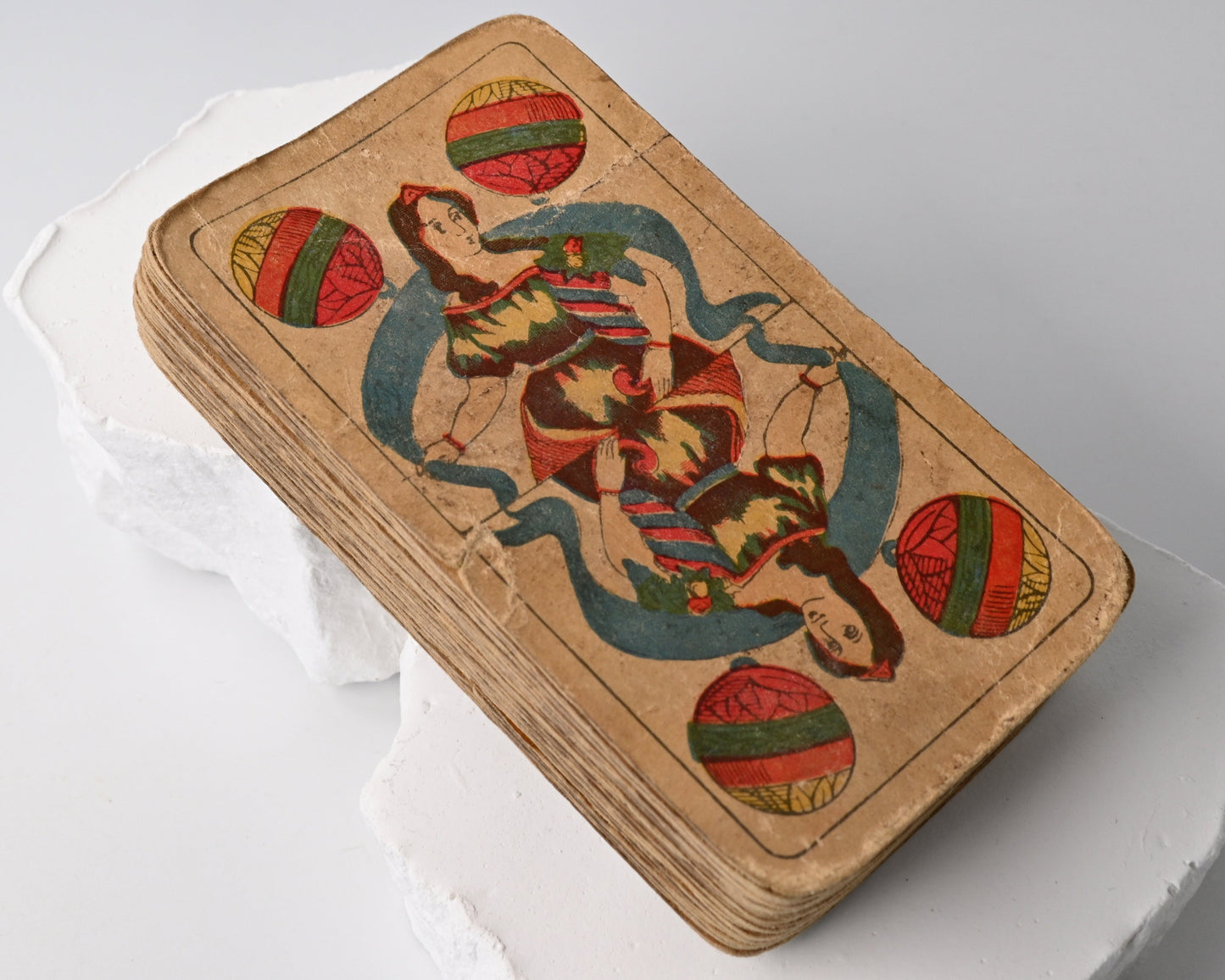Preußisches Doppelbild, Kölnische Spielkarten-Fabrik Johann Peter Bürgers Köln, deutsches Blatt, Einzelstück, 1880er Jahre