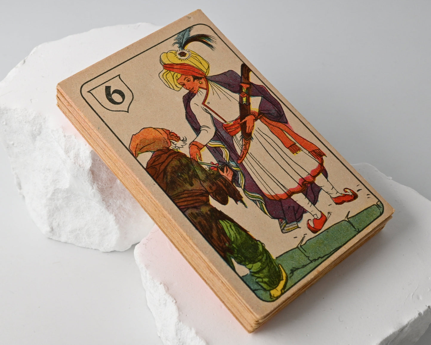 Schwarzer Peter Kartenspiel, Die Böse Hundert, Märchenkartenspiel der Berliner B.Z., vollständiges Verlagsspiel, Einzelstück, 1930er Jahre