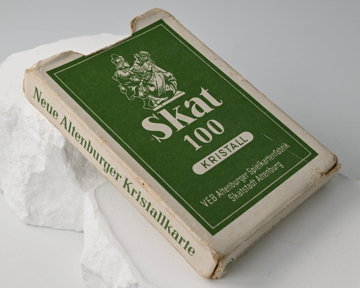 Altenburger Spielkarten – Skat 100 Kristall – Erste Ausgabe von Walter Krauß – nur ca. 1,5 Jahre produziert – aus dem Jahr 1964 – Einzelstück