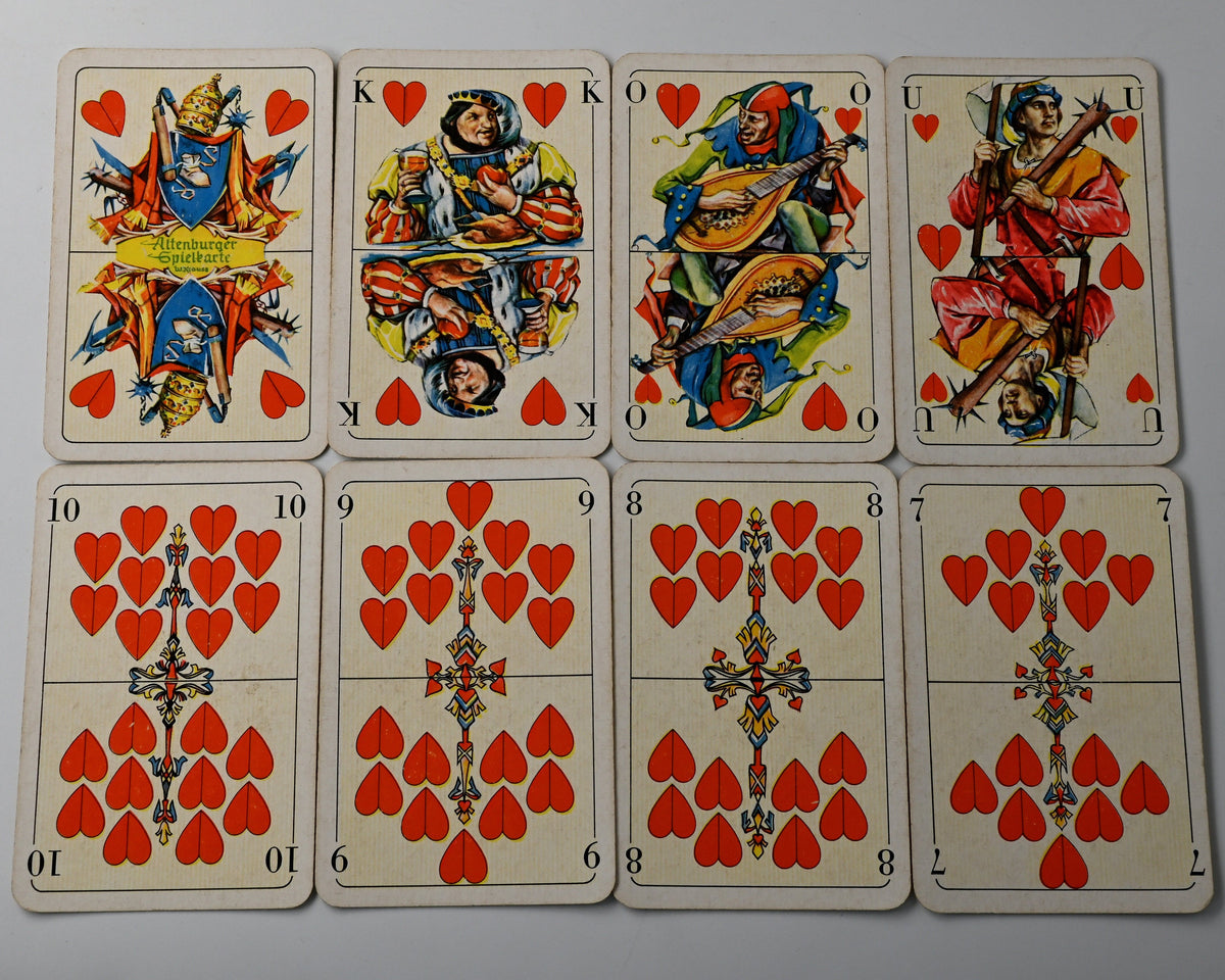 Altenburger Spielkarten – Skat 100 Kristall – Erste Ausgabe von Walter Krauß – nur ca. 1,5 Jahre produziert – aus dem Jahr 1964 – Einzelstück