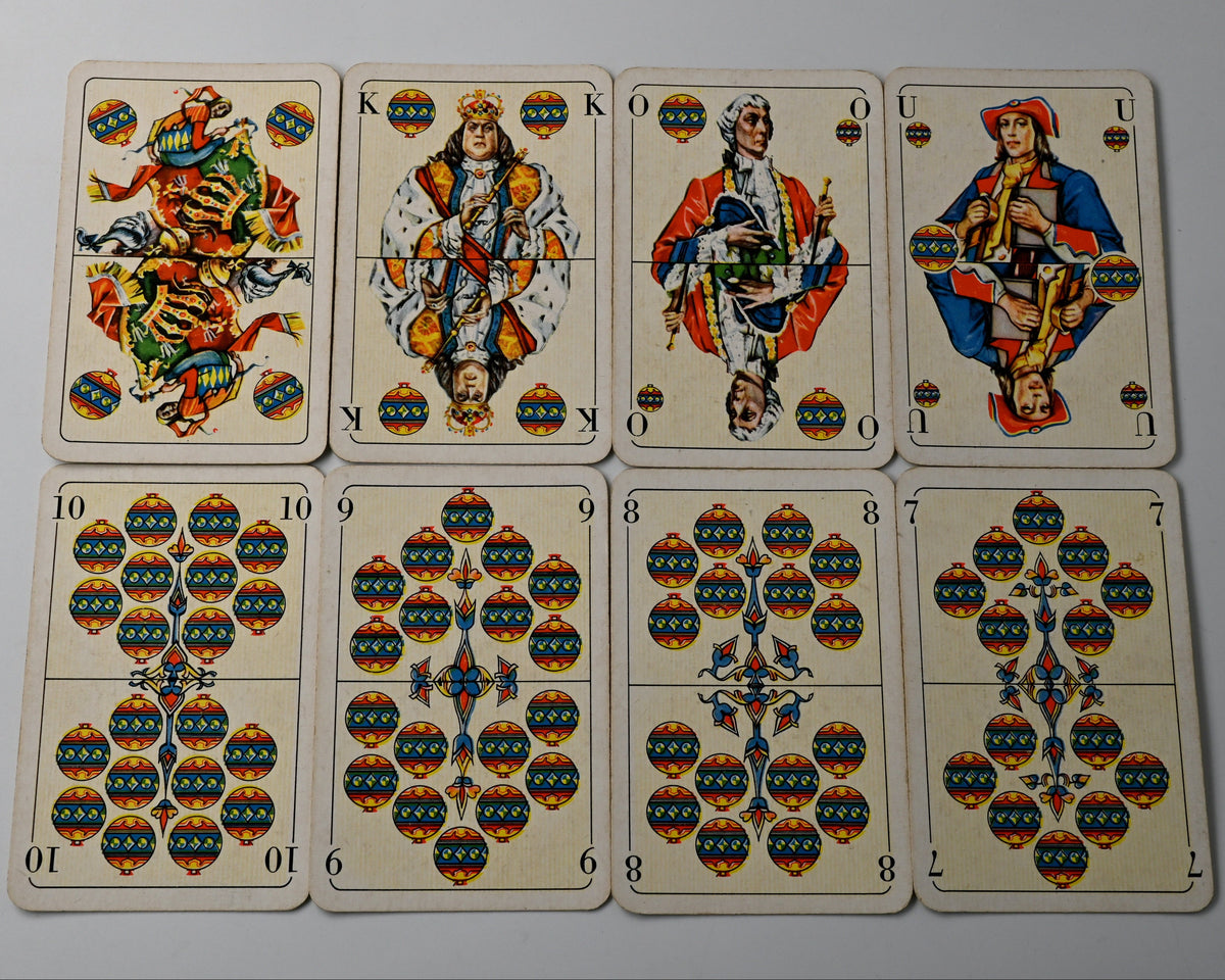 Altenburger Spielkarten – Skat 100 Kristall – Erste Ausgabe von Walter Krauß – nur ca. 1,5 Jahre produziert – aus dem Jahr 1964 – Einzelstück