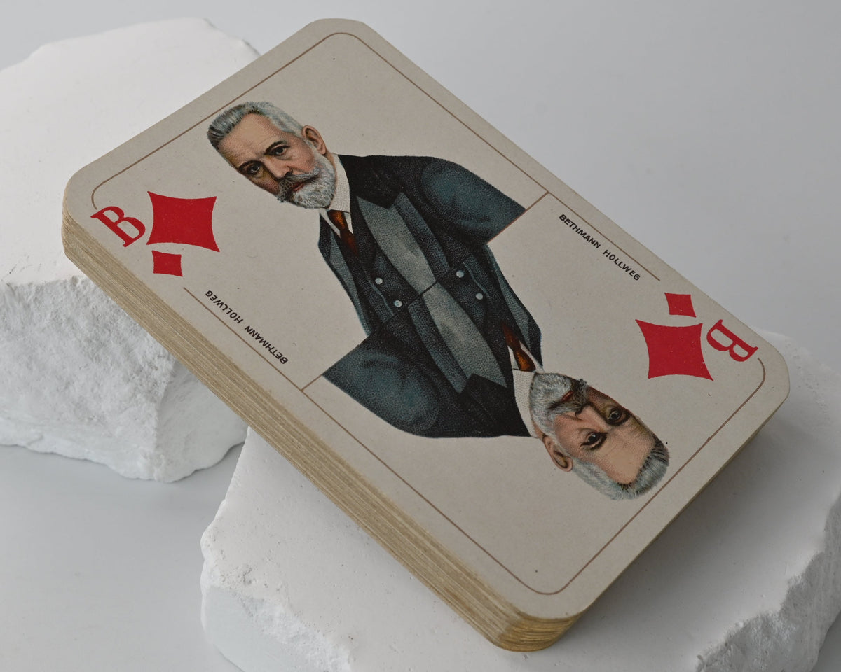 REICHS-KARTE – Fritz von Lindenau, VSS Altenburg, French-Suited Playing Cards with Gilt Corners, German Empire – circa 1915 – One-of-a-Kind