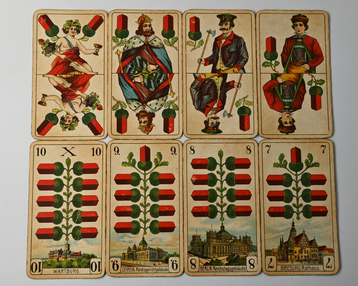 Skat – Altenburger Salon-Karte Nr. 200, Preußisches Doppelbild – 1930er Jahre – Einzelstück