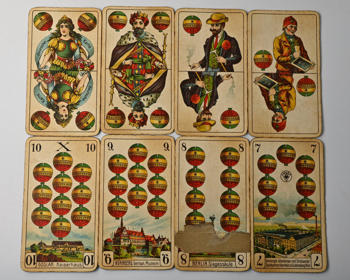 Skat – Altenburger Salon-Karte Nr. 200, Preußisches Doppelbild – 1930er Jahre – Einzelstück