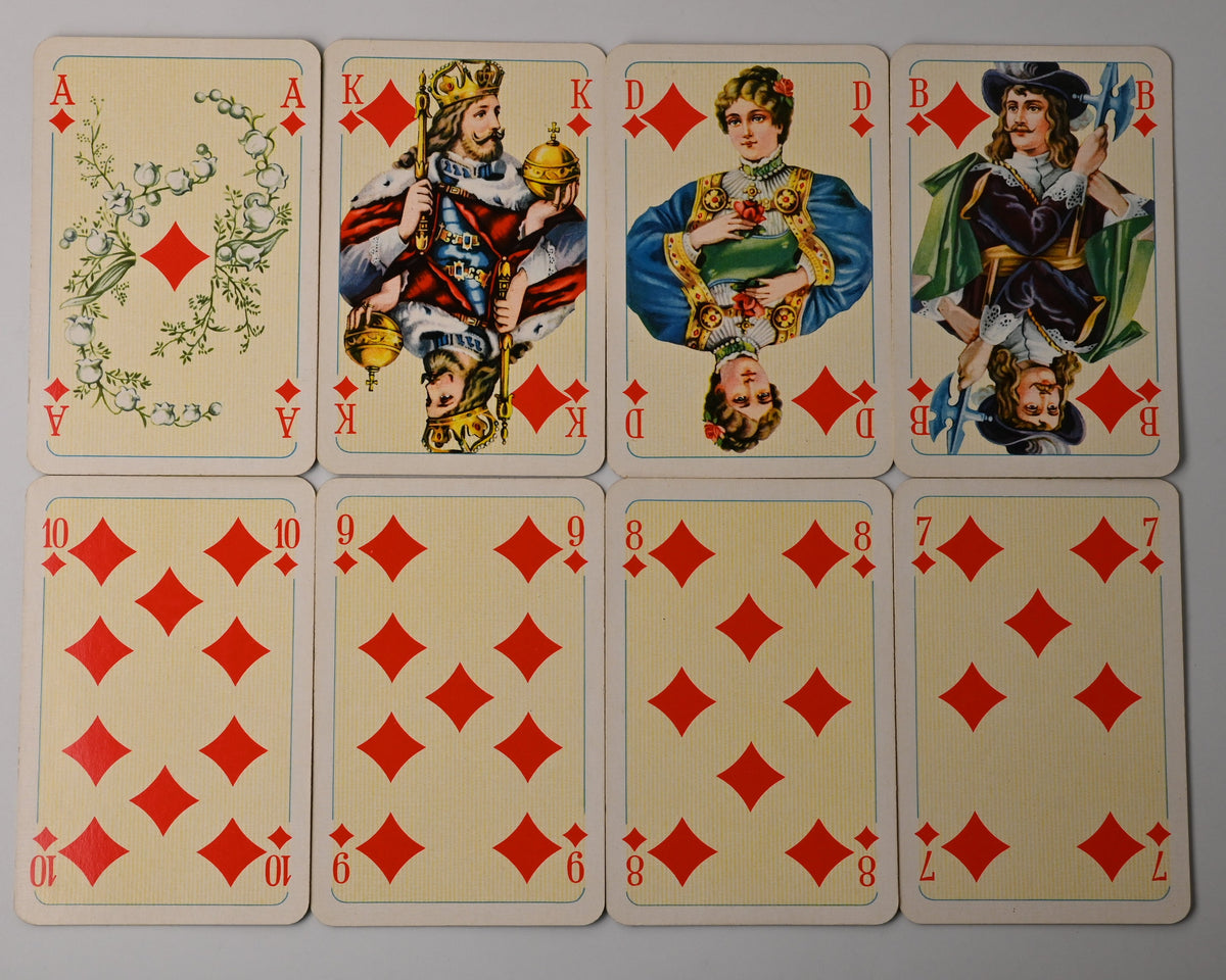 Skat – Altenburger Salon-Karte Nr. 66, COEUR – 1960er Jahre – Einzelstück