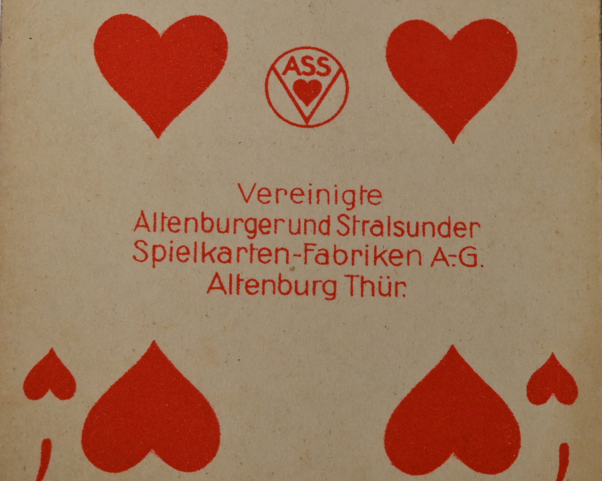 ASS Altenburg – Bridge, Whist & Poker mit Holzschatulle – 1930er Jahre – Einzelstück