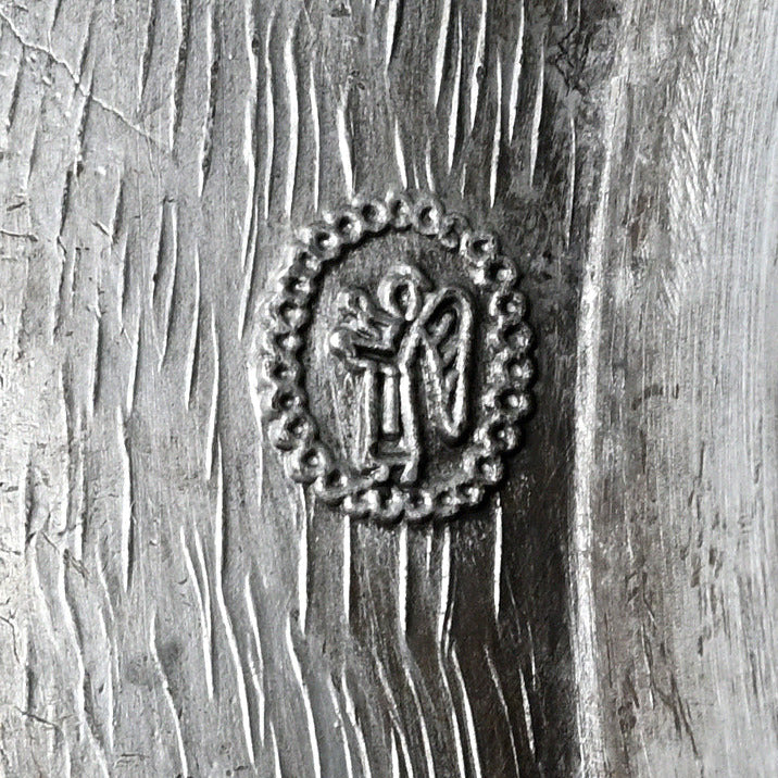 Pewter Wall Plate “Card Players in a Tavern” – c. 1970s – One of a Kind